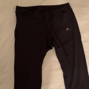 Grey adidas cropped leggings